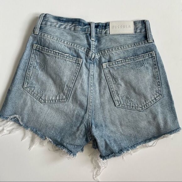 Pistola denim shorts with silver sequin pockets - size 24 - Picture 3 of 8